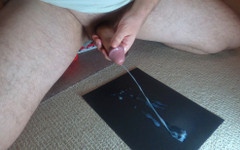 Curved One: Volando cuerdas de esperma - enorme corrida!