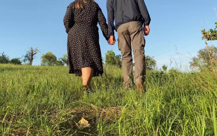 OurFetishLife: Golden Hot Stream From My Mother-in-law's Pussy in Nature