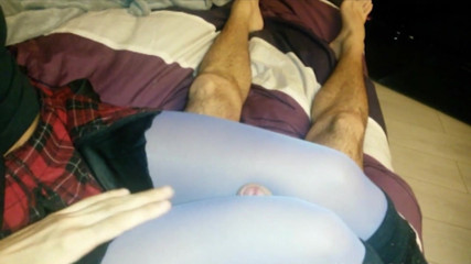 Nylon Xtreme: Light Purple Pantyhose Blowjobs