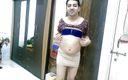 Cute &amp; Nude Crossdresser: Người mặc đồ xuyên thấu gợi cảm femboy sweet lollipop trong áo...