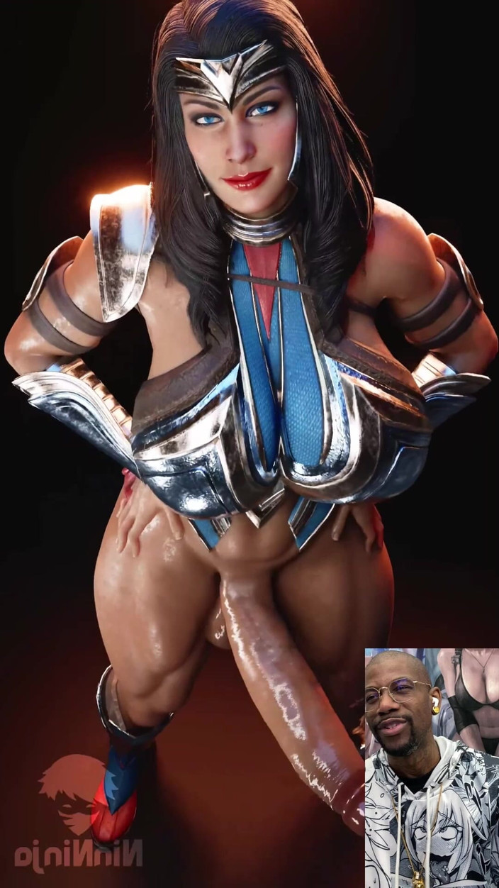 L6RD7BLU3 FUTA: Transgender zelf zuigt haar sperma pik, dijneuken, wondervrouw pik schuddend,...