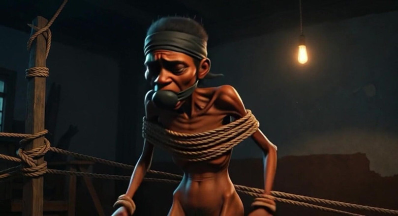 YOUR BEST FANTASY: Frail African Girl Bound - Desperate &amp; Craving Cock Deep Inside