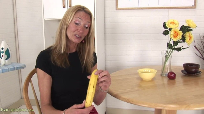 Karups Older Women: Pam Banana