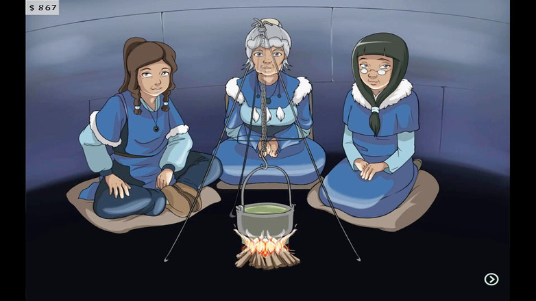 Cartoon Play: Treinador de quatro elementos parte 10. Livro 1 água. Rota dos escravos