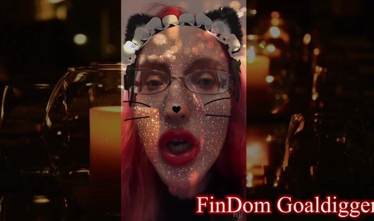 FinDom Goaldigger: Kočičí shemale princezna transformace