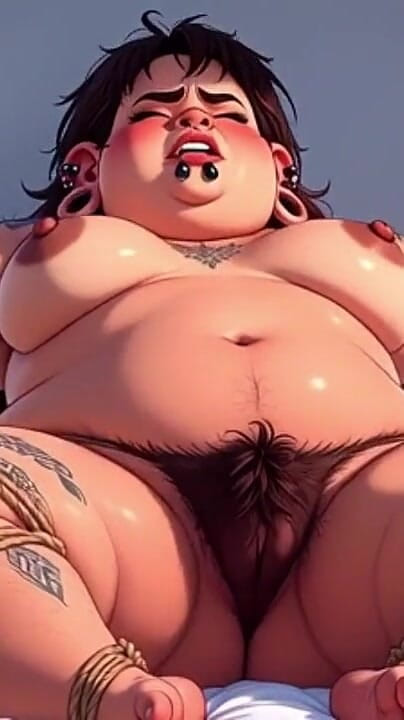 YOUR BEST FANTASY: 太ったBBWと毛深い膣のボンデージ - 非常にムラムラ