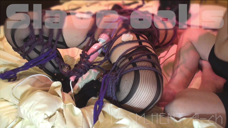 BDSM_HENTAI-ch: Slavedoll Training: Braided Shibari Bondage, Crazy with Whipping. (05-)