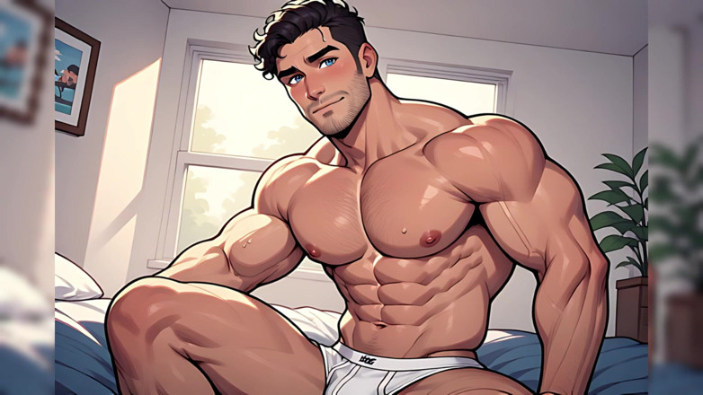 Erotic Man: Мускулисті чоловіки тугі білі трусики