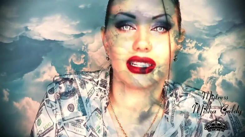 Goddess Misha Goldy: Your bank account decreases as mine grows!Strong financial mind fuck!