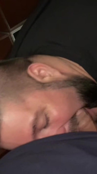 Hairy and Chubby Bear Swallowing Cum