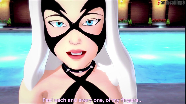 Fantasy king: Felicia Hardy, chat noir, pipe en bikini - Marvel