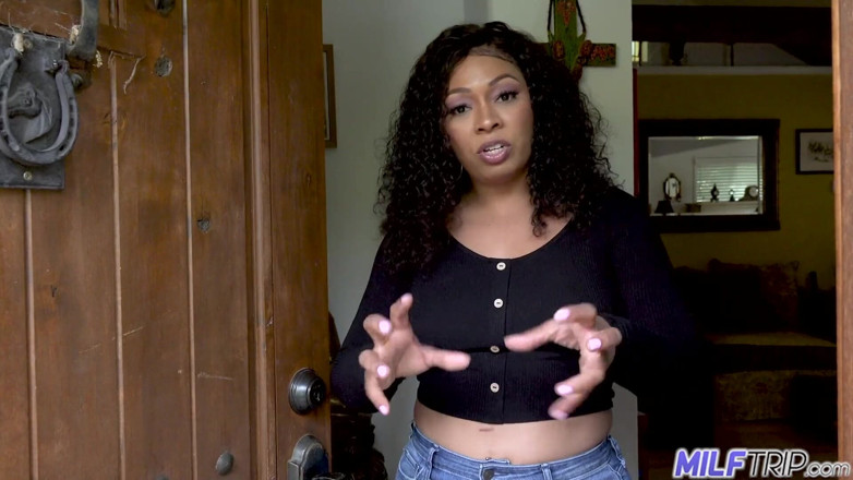 MILF Trip: Preta milf Anita Peida cura um pau com tesão
