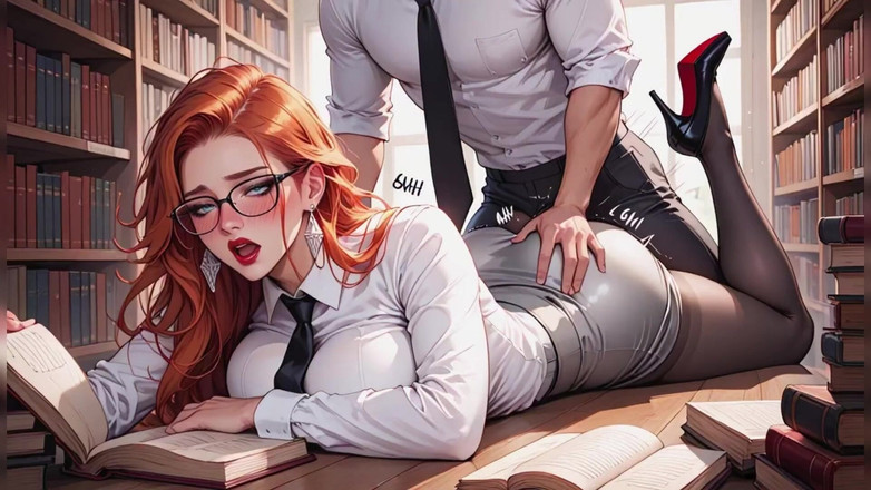 AI Story: Ai трахает киску минетом