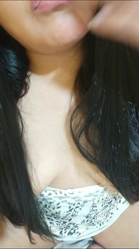 She Took off Her Thong to Show off Her Big Pussy