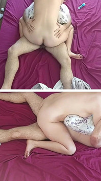 Amateur Couple Having Crazy Sex in the Bedroom