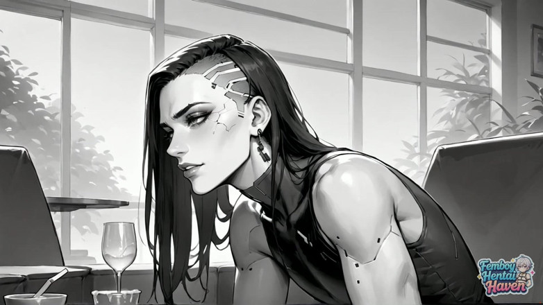 Femboy Hentai Haven: Úžasný, futuristický transvestite Booty Jizz Natočený v prosluněného obývacího pokoje!...