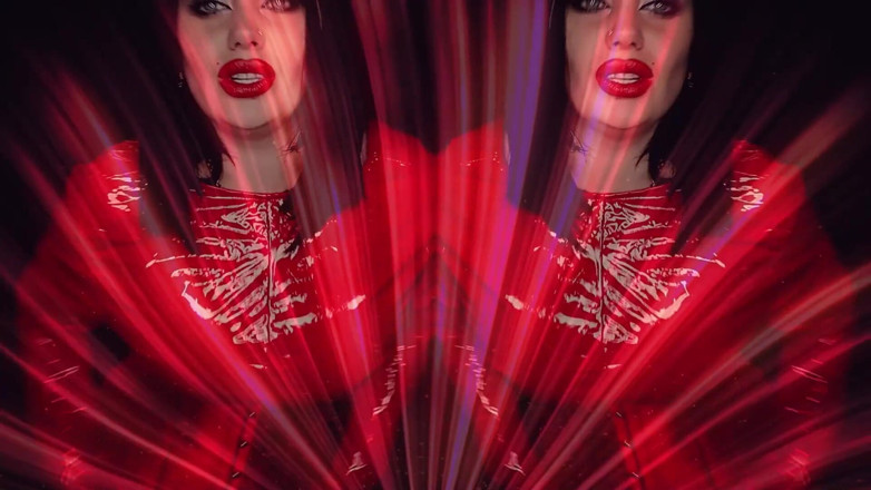 Goddess Misha Goldy: Mesmerizing ASMR! Red lipserizing with JOI!