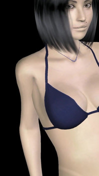 Animado 3D porno - muy hermosa chica masturbándose con banana hasta el orgasmo