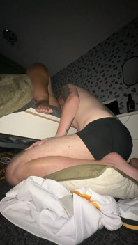 Horny Dom Wife Puts Slave Hubby on His Knees so He Can Worship Her Pussy
