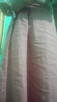 Indian Trans Woman Gaurisissy Pressing and Milking Her Boobs in Pink Saree