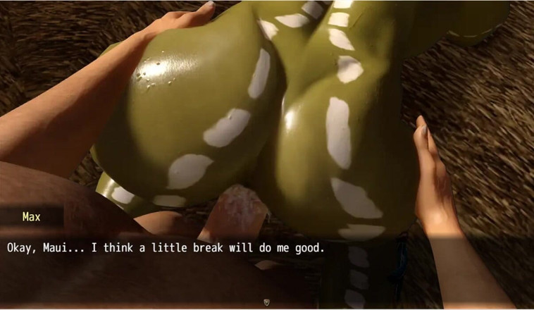 XXX Games Bunk: Борьба с грехами - геймплей - ролевая игра - тройничок Tia и Maui в хижине