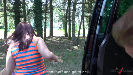 Take Van: Horny and fat slut is riding a massive dong really...