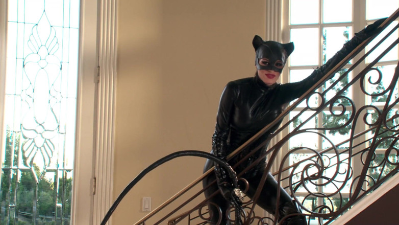 Pink Kitty: Joker and catwoman mega star cosplay orgy