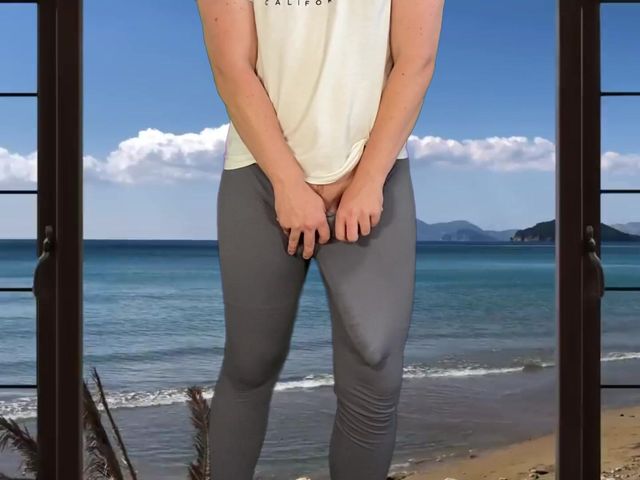 Huge Morning Cumshot on Balcony (Lucas Nathan King)