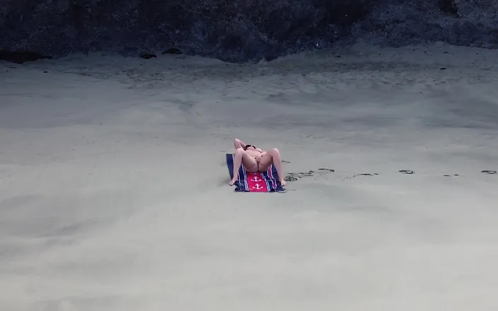Emma Voyeur: Sensual Nude Beach Goddess Captured by Drone - Ultimate Aerial Beauty