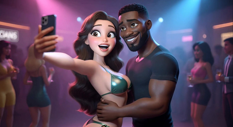 Stories&Anime: Tombuldan 9'lu bölüm ve yakışıklı zenci bir adamla zümrüt mikro bikinili...