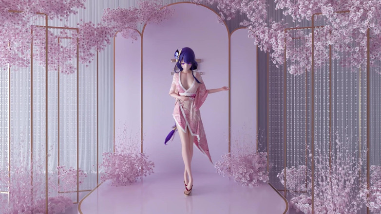 MikuMotion: Genshin inverkan; Blissens rena land; Kimono