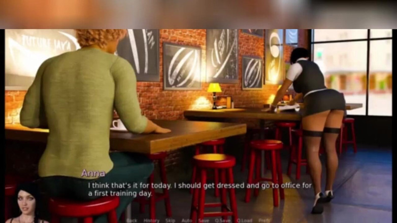3DXXXTEEN2 Cartoon: 安娜在新的城市开始了新的生活。3D 色情片，卡通性爱