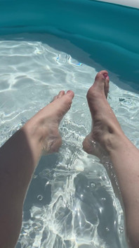 Solo Foot Play in Pool