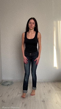 Pee in Jeans Standing up by Accident, Panty Wetting