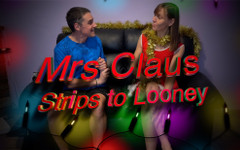 Wamgirlx: Frau claus strippt zu einem Looney