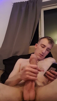 Wanking While Watching Straight Porn