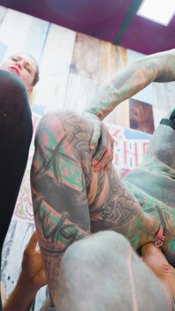 Tattooed Couple Fuck with Big Cocks Merry Gets Inked Foursome