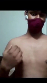 Nude Indian Guy Jerks off Squeezing His His Perky Nipples
