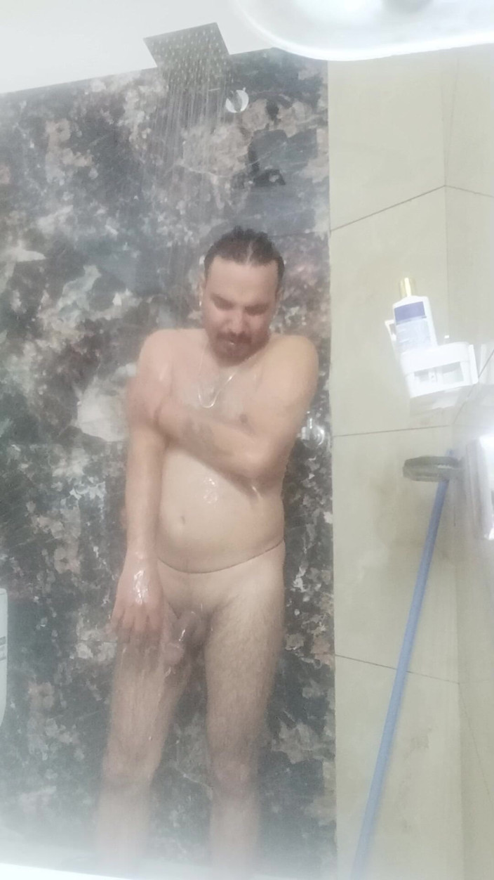 Rajasthani-old-lover: Indian Desi Man Enjoy Shower and Masterbation Show