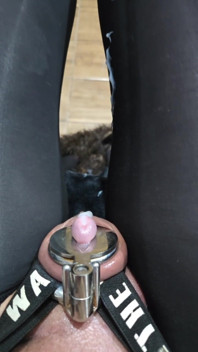 Hard to Fit in Chastity