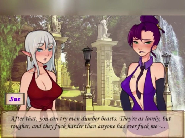 3DXXXTEEN2 Cartoon: Janna bläst ihre erste freundin. 3D-porno, cartoon-sex