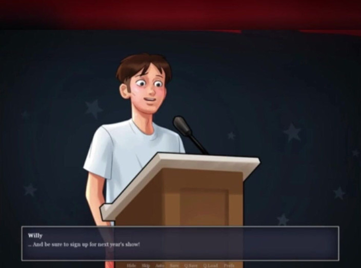 3DXXXTEEN2 Cartoon: Miss dewitt wins the blowjob talent show. 3D porn cartoon sex