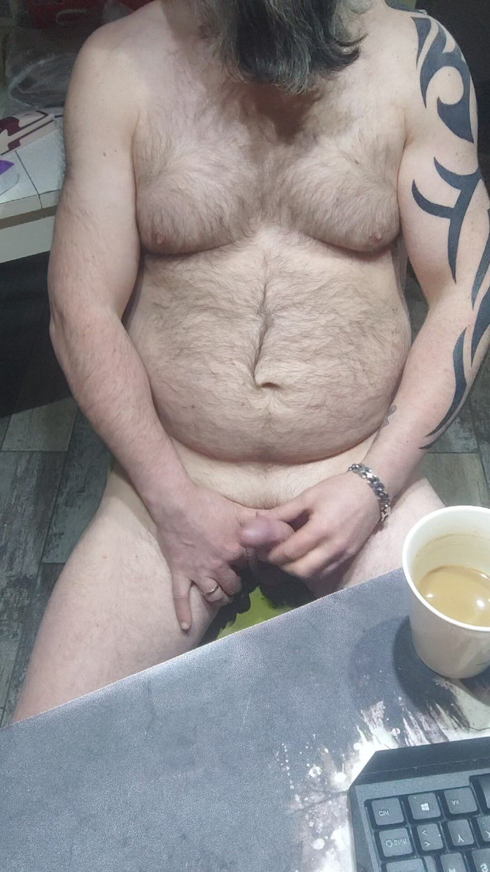 Wanker: 내 자지를 따먹는 아침의 코피와 딸딸이