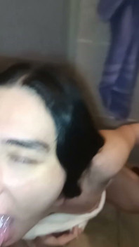 Latin Human Toilet Doing Her Piss in Mouth Job to Husband