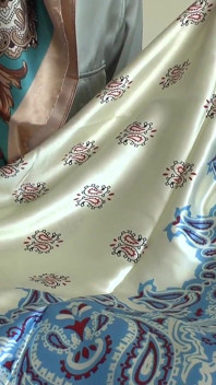 Your Step-stepmother’s New Satin Scarves Turn You on! Everything Is so Beautifully Shiny! Lady Victoria Valente
