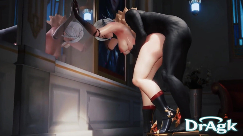 DrAgk: Arlecchino recebe sua bunda e rosto fodida por um Hilichurl -...