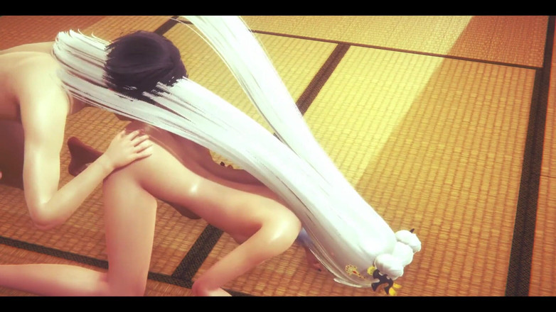 HentaiTubes: Hentai Impak Genshin - seks keras Ningguang di Ruang Jade [handjob, blowjob, 69,...