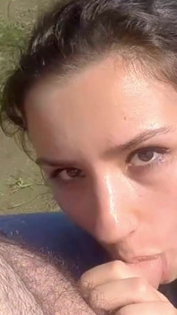 Teen Suck Mature Cock Outdoor