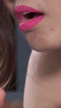 Close up: Cum in Stepsister's Mouth While She Gives Me the Best Wet Blowjob with Best Creampie.