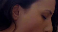 Beautiful Girl Suck Mature Cock and Play with Cock Head Making It All Wet
